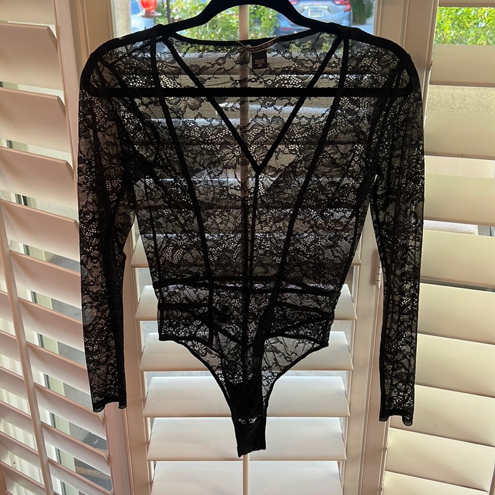 Victoria secret small lace body suit